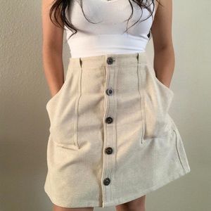 Beige, banana republic,  size 10 skirt